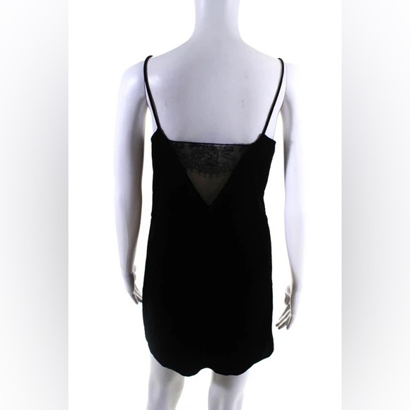 Cami NYC XS black velvet slip dress - Picture 2 of 3
